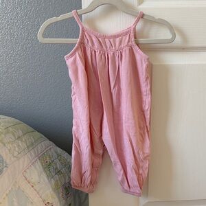 Old Navy Pink Sleeveless Cotton Romper for Girls